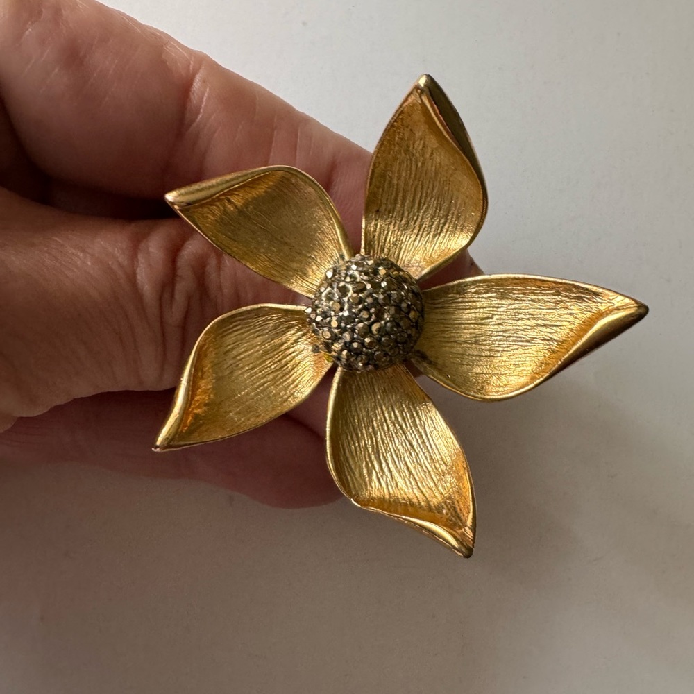 Statement Flower Ring - image 2